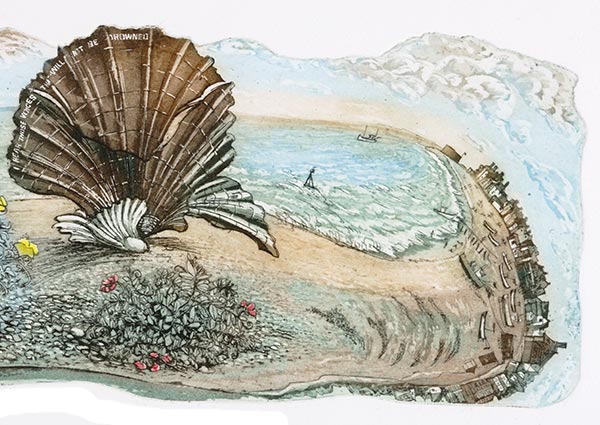 Britten's Beach, Greeting Card by Glynn Thomas - Thumbnail