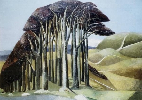 Wood on the Downs, Greeting Card by Paul Nash - Thumbnail