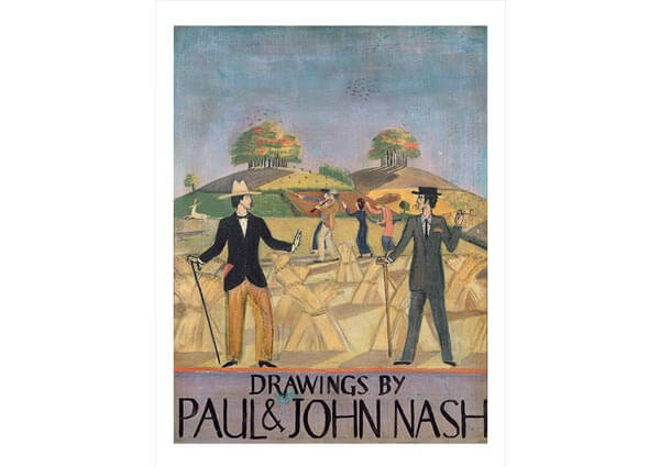 Poster of Joint Exhibition of Drawings by John & Paul Nash, Greeting Card by John Northcote Nash - Thumbnail