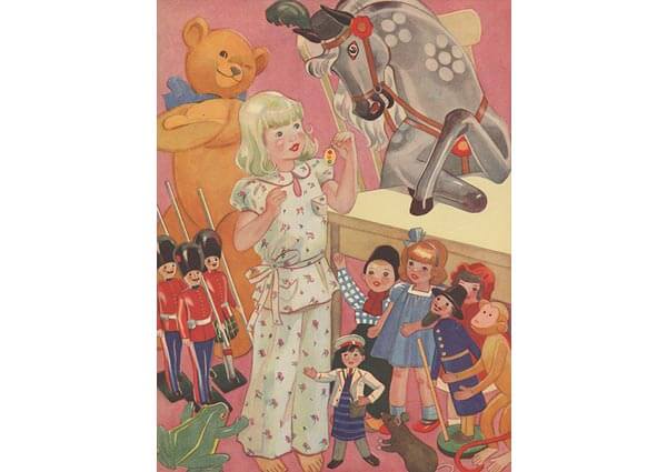 Trial in Toyland, Greeting Card by A. Brunton - Thumbnail
