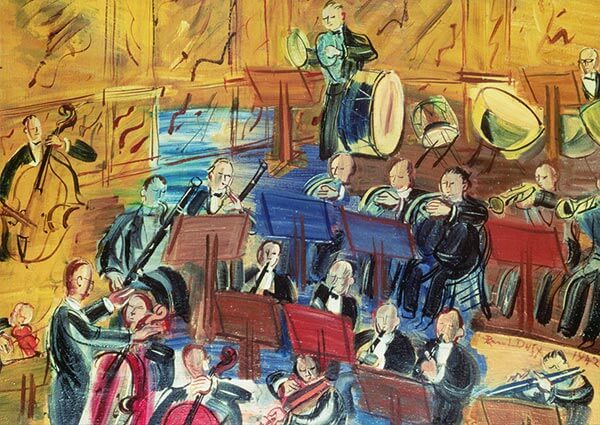 Orchestra, Greeting Card by Raoul Dufy - Thumbnail