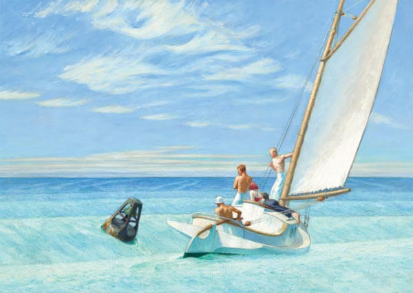 Ground Swell, Greeting Card by Edward  Hopper - Thumbnail