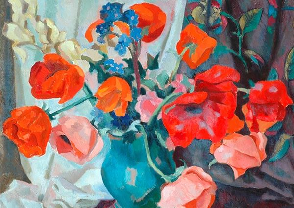 Poppies, Greeting Card by Roger Fry - Thumbnail