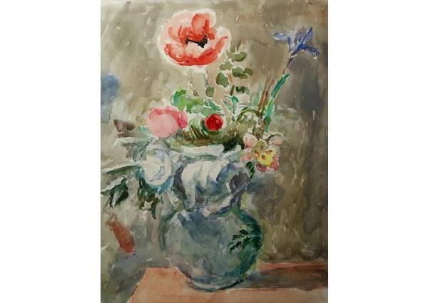 Summer Flowers, Greeting Card by Vanessa Bell - Thumbnail