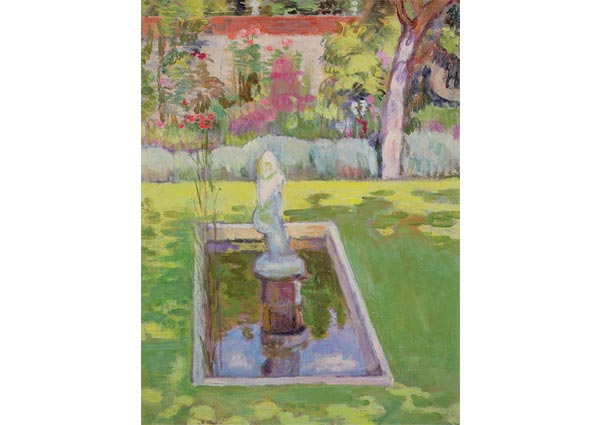 The Garden at Charleston, Greeting Card by Vanessa Bell - Thumbnail