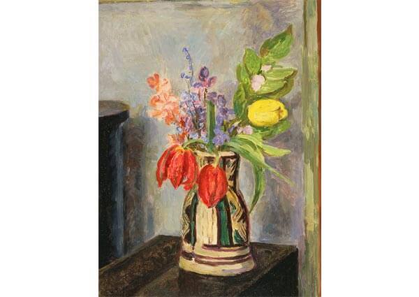 Tulips in a Jug, Greeting Card by Vanessa Bell - Thumbnail