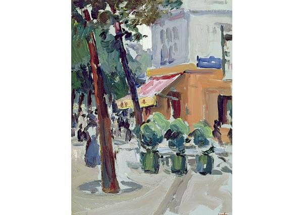 Luxembourg Gardens, Paris, Greeting Card by Samuel John Peploe - Thumbnail