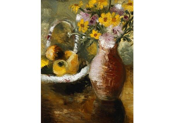 Summer Flowers in a Vase, Greeting Card by Paul Nash - Thumbnail