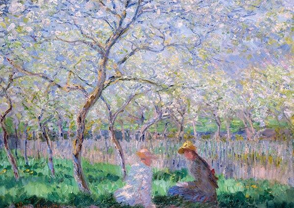 Springtime, Greeting Card by Claude Monet - Thumbnail