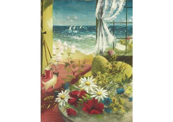A Breezy Day, Greeting Card by Mary Fedden - Thumbnail