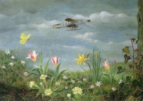 Springtime of Flight, Greeting Card by Tirzah Ravilious - Thumbnail