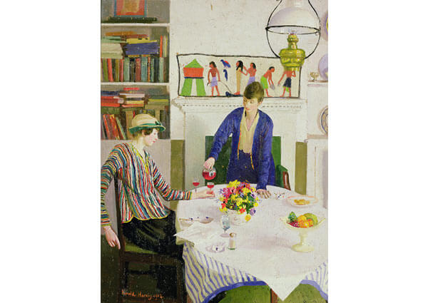 Lunch, Greeting Card by Harold Harvey - Thumbnail