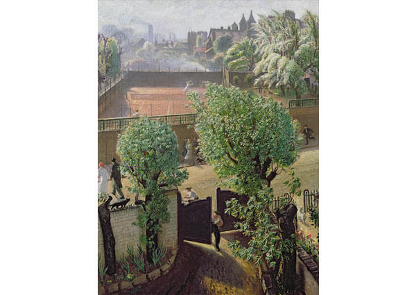 Spring in St Johns Wood, Greeting Card by Laura Knight - Thumbnail