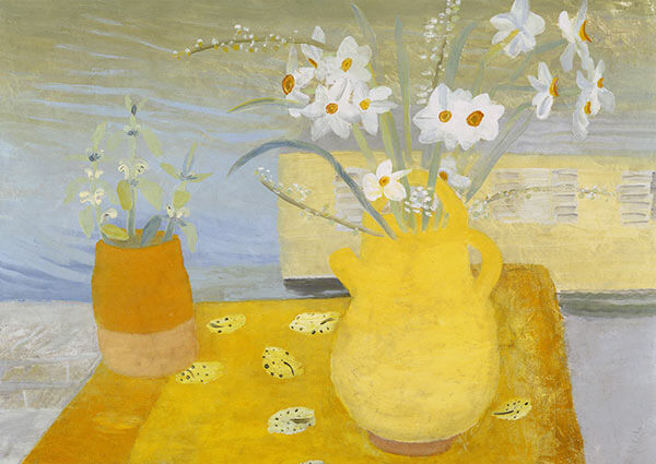 Kate's Flowers, Greeting Card by Winifred Nicholson - Thumbnail