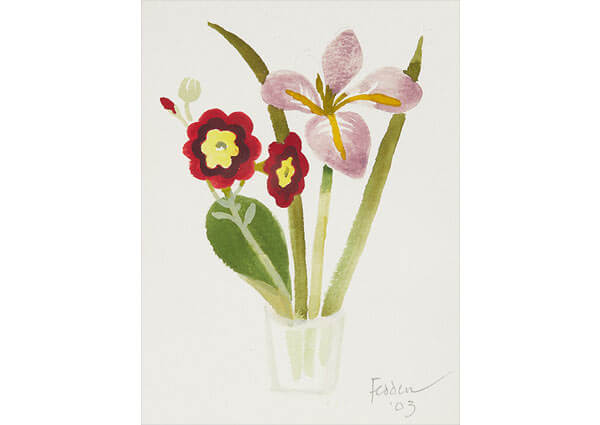 Spring Flowers, Greeting Card by Mary Fedden - Thumbnail