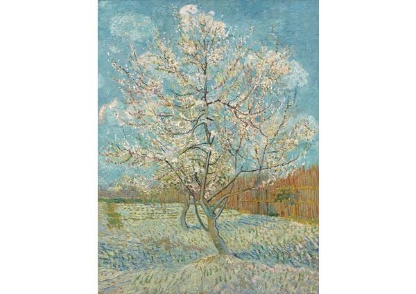 The Pink Peach Tree, Greeting Card by Vincent Van Gogh - Thumbnail