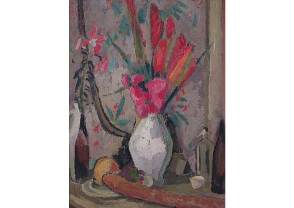 Red Hot Pokers, Greeting Card by Roger Fry - Thumbnail
