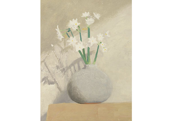 Narcissi in a Grey Pot, Greeting Card by Winifred Nicholson - Thumbnail