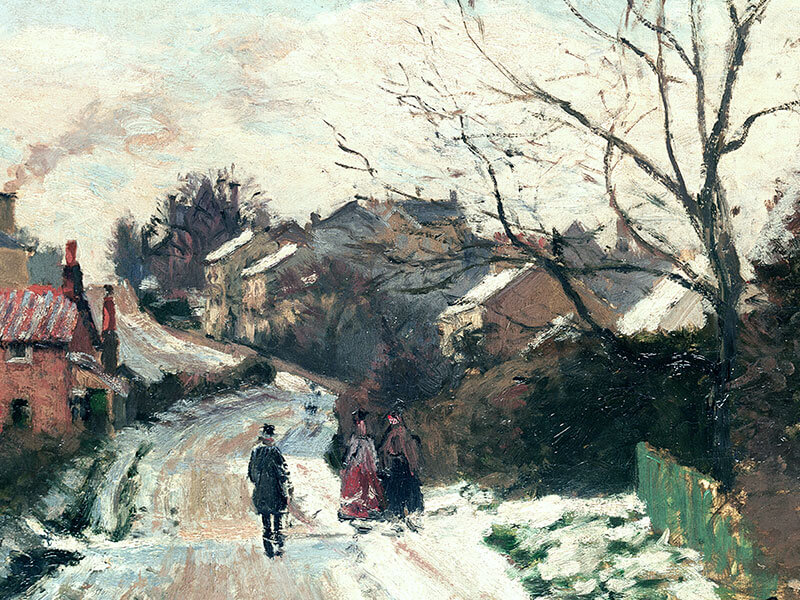 Fox hill, Upper Norwood, Greeting Card by Camille Pissarro - Featured on Mobile Devices