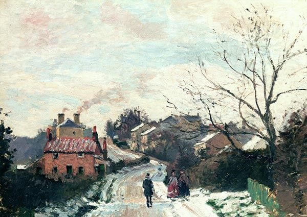 Fox hill, Upper Norwood, Greeting Card by Camille Pissarro - Thumbnail