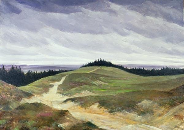 Sandy Path, Greeting Card by Christopher R W Nevinson - Thumbnail