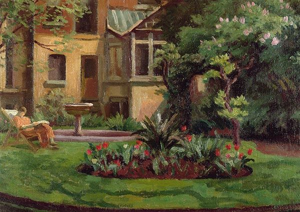 In the Garden, Greeting Card by Roger Fry - Thumbnail