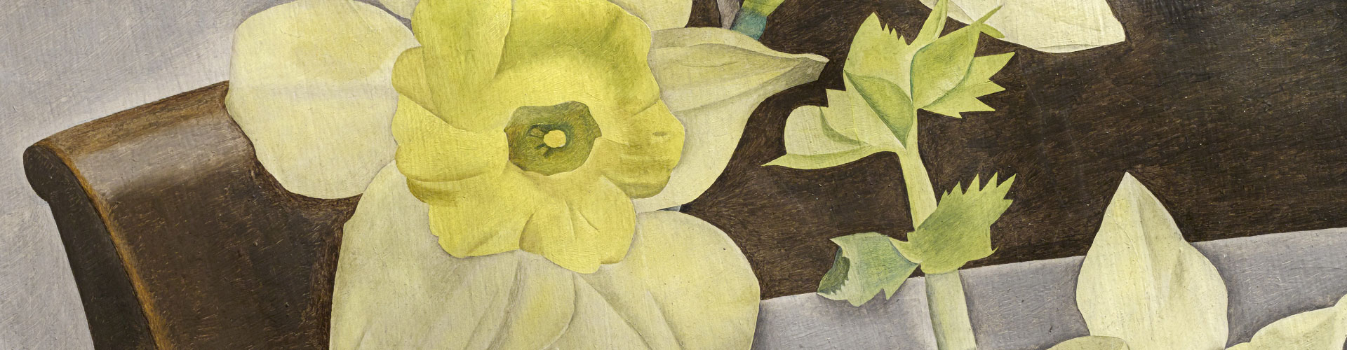 Daffodils and Celery, Greeting Card by Lucian Freud - Featured on Desktop Devices