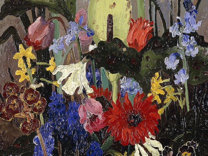 Spring Flowers, Greeting Card by Cedric Morris - Featured on Mobile Devices