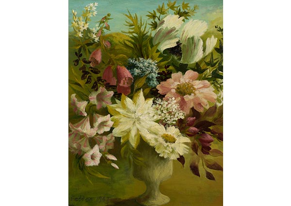 Spring Flowers, Greeting Card by Mary Fedden - Thumbnail