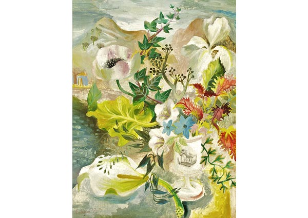 Sicilian Flowers, Greeting Card by Mary Fedden - Thumbnail