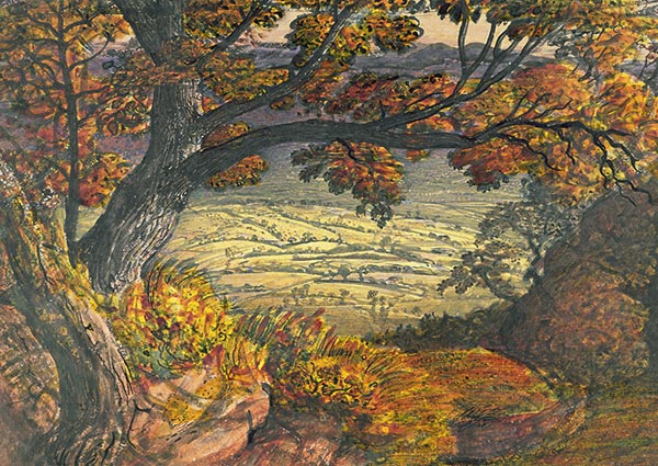 The Weald of Kent, Greeting Card by Samuel Palmer - Thumbnail