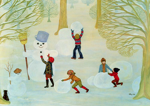 Snowmen, Greeting Card by Ditz   - Thumbnail