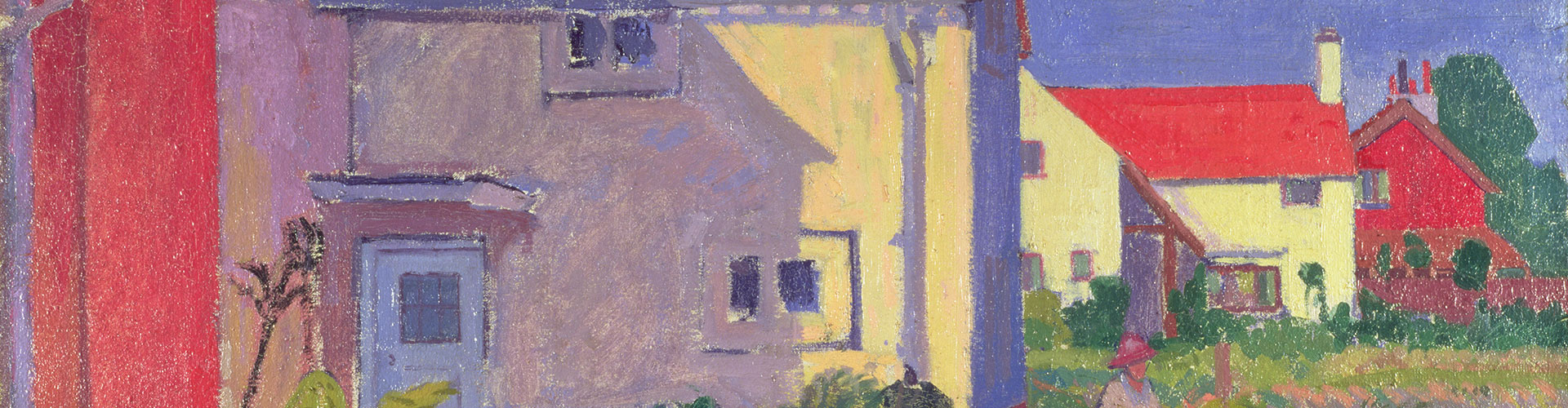 Harold Gilman's House at Letchworth, Greeting Card by Spencer Frederick Gore - Featured on Desktop Devices